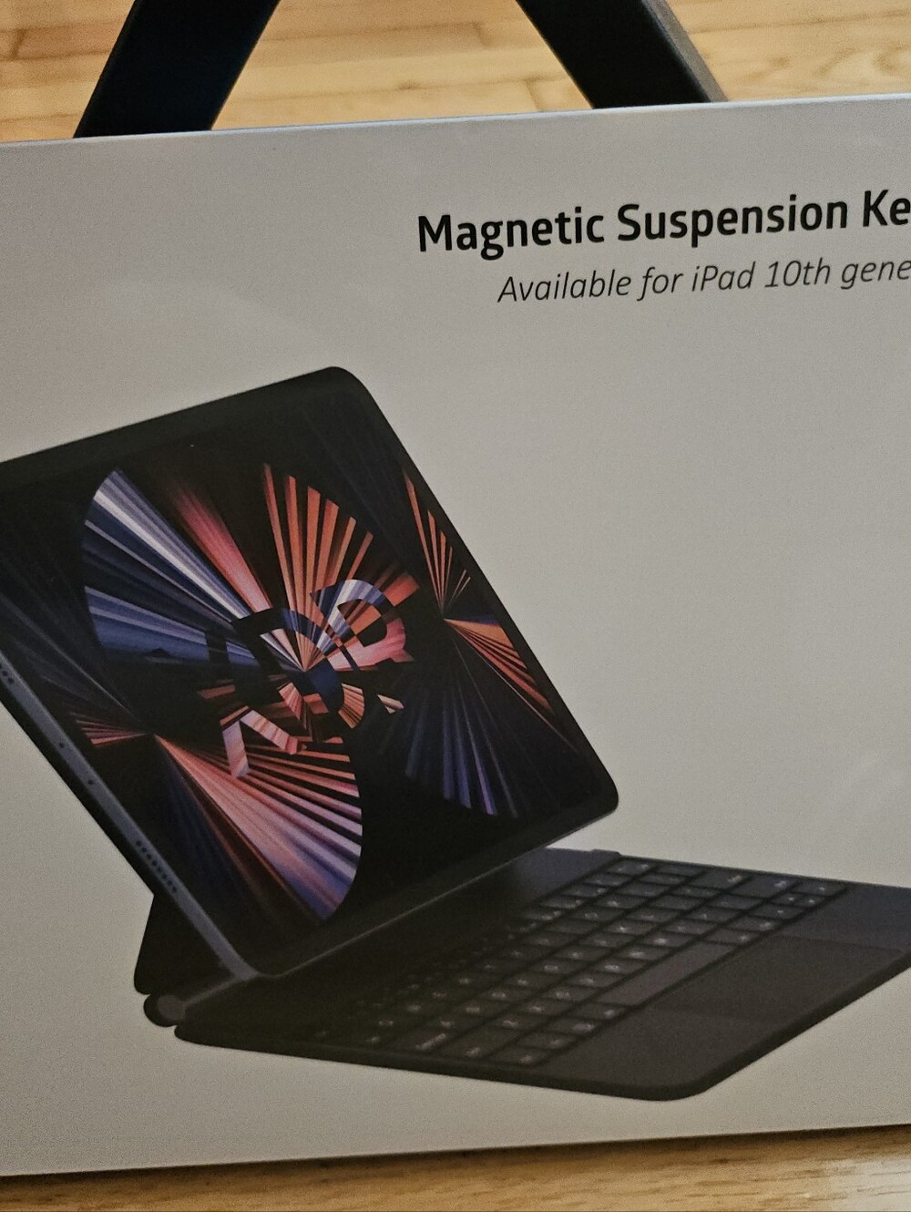Magnetic Suspension Keyboard Case for iPad 10th Gen - Black